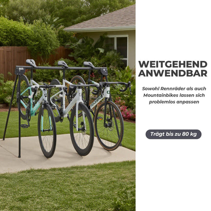 Fahrradständer Aufhängebügel Faltbar Rostfrei Tragfähig bis 80/120 kg (Fahrradständer) kaufen bei Linkreich – Jetzt entdecken!