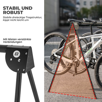 Fahrradständer Aufhängebügel Faltbar Rostfrei Tragfähig bis 80/120 kg (Fahrradständer) kaufen bei Linkreich – Jetzt entdecken!