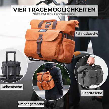 Fahrradtasche Lenkertasche für Brompton 15L+1,8L (Fahrradtaschen) kaufen bei Linkreich – Jetzt entdecken!