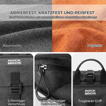 Fahrradtasche Lenkertasche für Brompton 15L+1,8L (Fahrradtaschen) kaufen bei Linkreich – Jetzt entdecken!