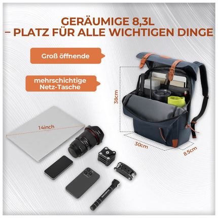 Fahrradtasche Lenkertasche für Brompton Rucksack 7.7L+0.6L (Fahrradtaschen) kaufen bei Linkreich – Jetzt entdecken!