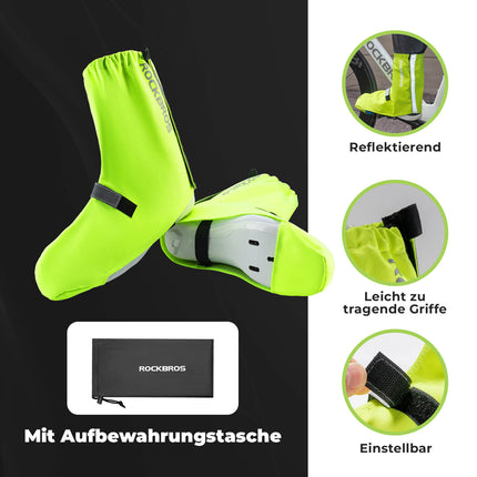 Fahrradüberschuhe Reflektierend Wasserdicht mit Klettverschluss (Fahrrad Überschuhe) kaufen bei Linkreich – Jetzt entdecken!