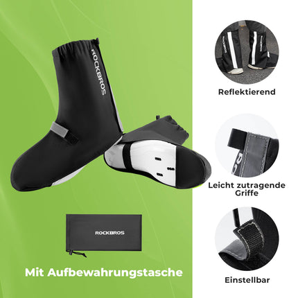Fahrradüberschuhe Reflektierend Wasserdicht mit Klettverschluss (Fahrrad Überschuhe) kaufen bei Linkreich – Jetzt entdecken!