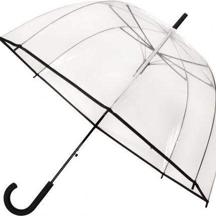 FALCONETTI® Automatik - Regenschirm Transparent Ø 85 cm – Schwarz (Lieferung in 1 - 2 Wochen) (Regenschirm) kaufen bei Linkreich – Jetzt entdecken!