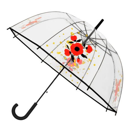 FALCONETTI® Automatik - Regenschirm Transparent Ø 85 cm – Schwarz (Lieferung in 1 - 2 Wochen) (Regenschirm) kaufen bei Linkreich – Jetzt entdecken!