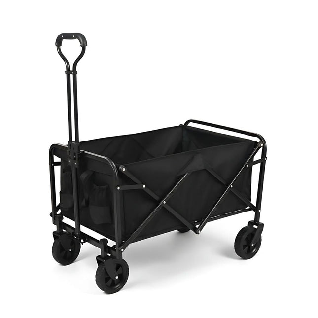 Faltbarer Bollerwagen XL Schwarz – 150 kg Traglast | Teleskop - Ziehgriff (höhenverstellbar) | Kompakt & robust (Bollerwagen) kaufen bei Linkreich – Jetzt entdecken!