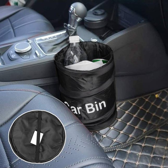 SEO. Faltbarer Schwarzer Auto - Mülleimer, Abfalleimer für´s Wohnmobil - Linkreich