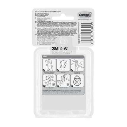 Command™ Mini-Haken, transparent, mit transparenten Strips, 17006CLRFGN | Packung (1 Stück)