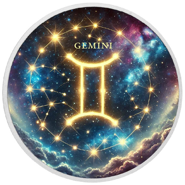 Zodiac Signs - Gemini 1oz Silver Coloured Coin