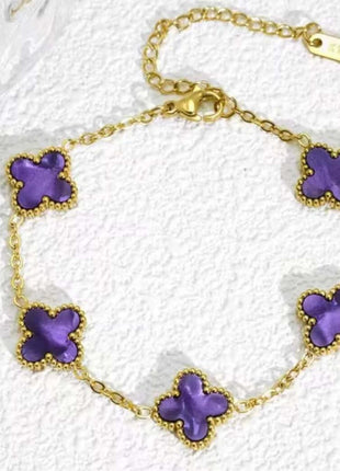 Fine Stainless Steel Bracelet with Floral Pattern – Elegant, Suitable for Everyday Wear