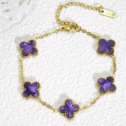 Schmales Damenarmband aus Edelstahl – Florales Muster & hochwertige Verarbeitung