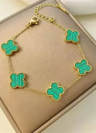 Fine Stainless Steel Bracelet with Floral Pattern – Elegant, Suitable for Everyday Wear