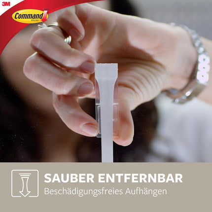 Mittelgroßer Command™ mattschwarzer Haken, 17034B, 1 Haken, 2 Strips | Packung (1 Stück)