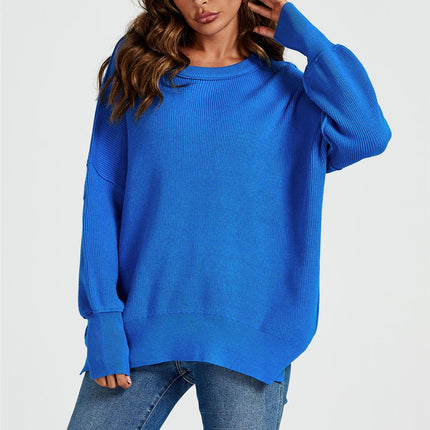 Oversized Jumper Top In Blue