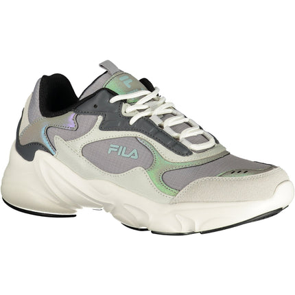 FILA Damen-Sportschuhe grau – Sneaker für Frühjahr/Sommer | Schnürsenkel & Logo-Details