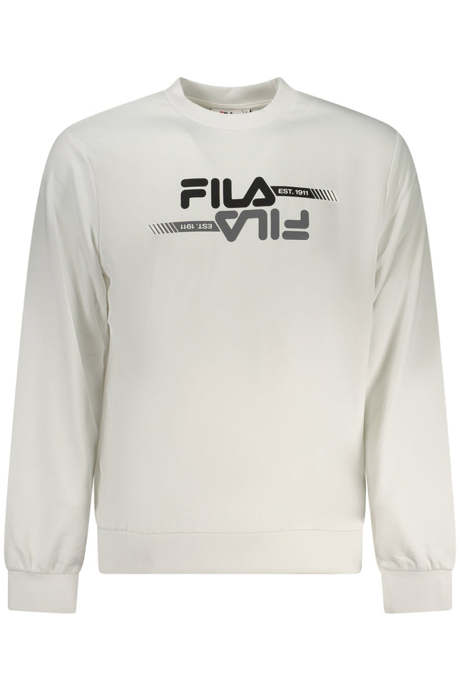 FILA Sweatshirt Herren mit Reißverschluss – Weißes Sport-Sweatshirt für Frühling