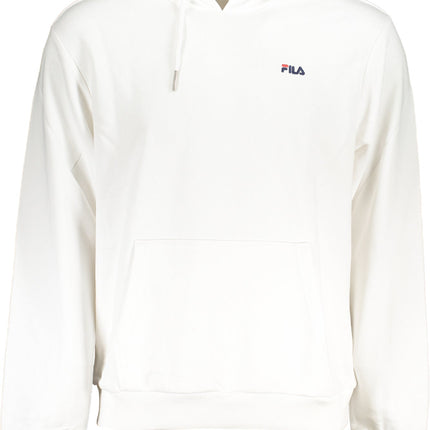 FILA Sweatshirt Herren mit Reißverschluss – Weißes Kapuzen-Sweatshirt für Herbst/Winter