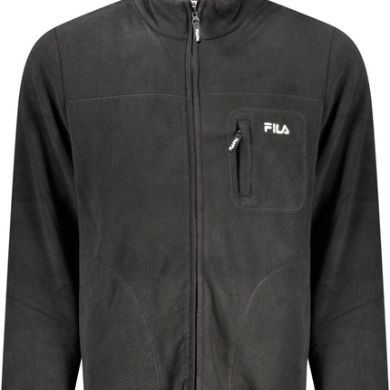FILA Herren-Sportjacke Schwarz – Warme Fleece-Jacke für Herbst/Winter | soulluna.de