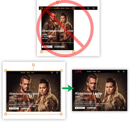 SEO. Film Cover auf Acrylglas - Personalisiertes Geschenk mit Foto im Netflix Design - Querformat (15x20) Linkreich