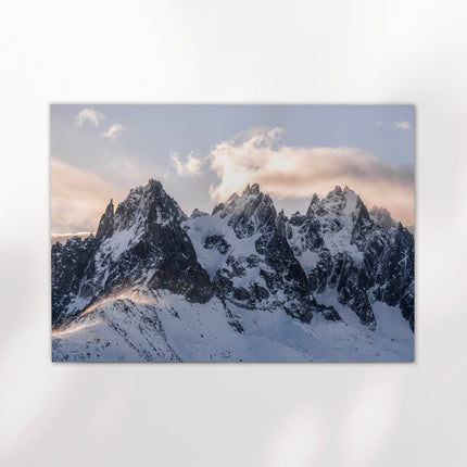 Chamonix Peaks at Sunset – Fine Art Alpine Wall Art Print