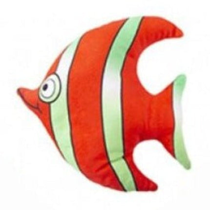 SEO. Fisch Kuscheltier 20 cm Plüschtier weiches Kinder Stofftier - Rot gestreift Linkreich