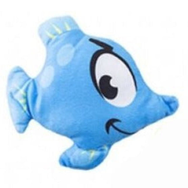 SEO. Fisch Kuscheltier 20 cm Plüschtier weiches Kinder Stofftier - Blau Linkreich