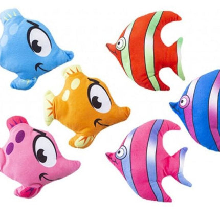 SEO. Fisch Kuscheltier 20 cm Plüschtier weiches Kinder Stofftier - 6er Set Linkreich