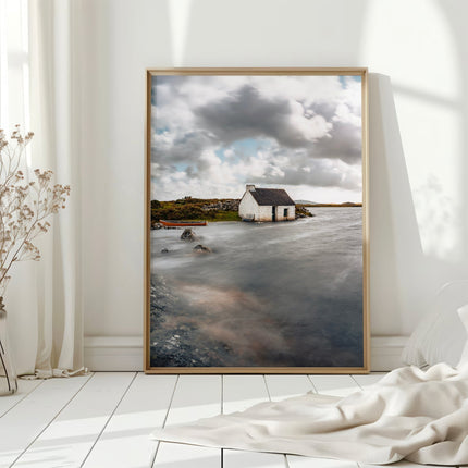 Fisherman's Bothy – Irish Coastal Cottage Wall Art Print