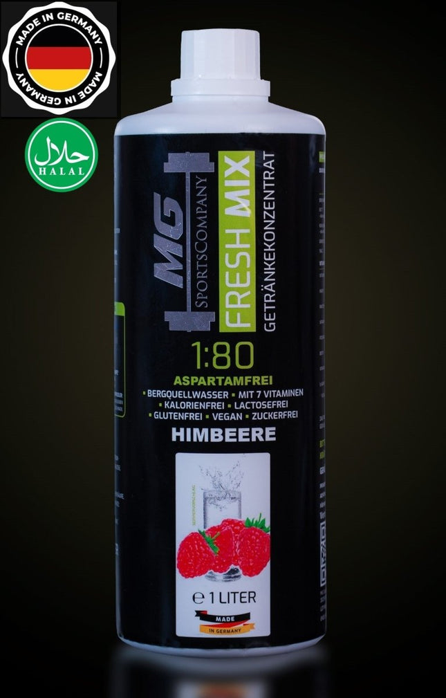 SEO. Fitness Getränkekonzentrat - Himbeere - mit 7 wertvollen Vitaminen ergibt 80 Liter - Himbeere Linkreich