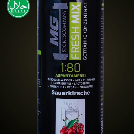 SEO. Fitness Getränkekonzentrat - Sauerkirsche - mit 7 wertvollen Vitaminen ergibt 80 Liter - Sauer Kirsche Linkreich