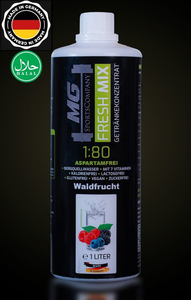 SEO. Fitness Getränkekonzentrat - Waldfrucht - mit 7 wertvollen Vitaminen ergibt 80 Liter - Waldfrucht Linkreich