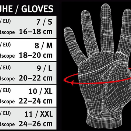 SEO. Fitness Handschuhe mit Bandage C.P.Sports - Pro Trainer - F9 - 2 - S I 7 I 16 - 18 cm Linkreich
