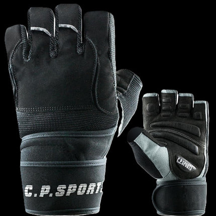 SEO. Fitness Handschuhe mit Bandage - Perfekt Grip - C.P Sports F14 - S I 7 I 16 - 18 cm Linkreich