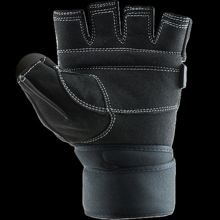 SEO. Fitness Handschuhe mit Bandage - Pro Gym - F170 - Blau Linkreich