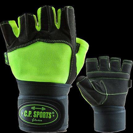 SEO. Fitness Handschuhe mit Bandage - Pro Gym - F170 - Grün Linkreich
