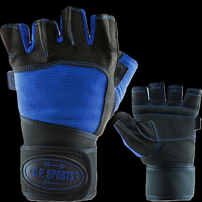 SEO. Fitness Handschuhe mit Bandage - Pro Gym - F170 - Blau Linkreich