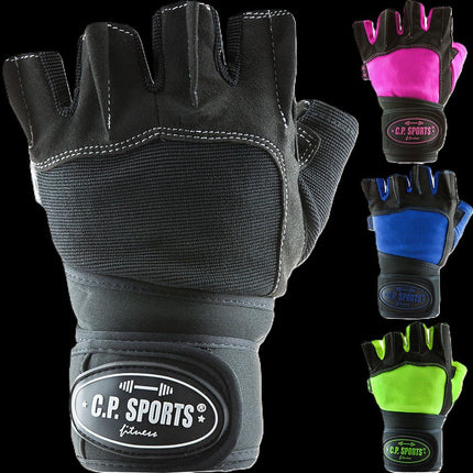 SEO. Fitness Handschuhe mit Bandage - Pro Gym - F170 - Blau Linkreich