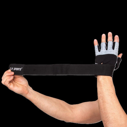 SEO. Fitness Handschuhe mit Bandagen - C.P. sports - F8 - S I 7 I 16 - 18 cm Linkreich