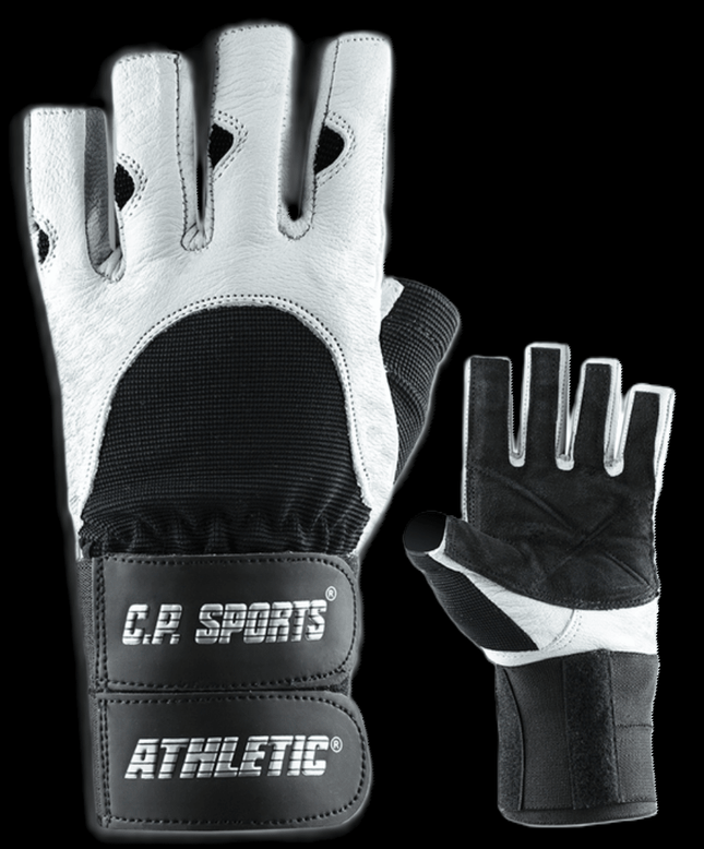 SEO. Fitness Handschuhe mit doppelter Handgelenksbandage C.P. Sports F10 - S I 7 I 16 - 18 cm Linkreich