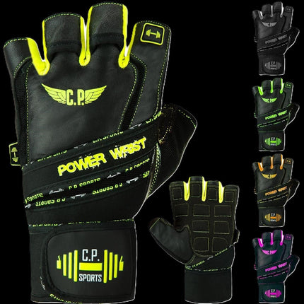 SEO. Fitness Handschuhe Power - Wrist mit Bandage - C.P. Sports - F - 25 - Gelb Linkreich