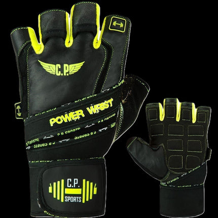 SEO. Fitness Handschuhe Power - Wrist mit Bandage - C.P. Sports - F - 25 - Schwarz Linkreich