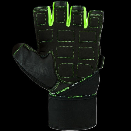 SEO. Fitness Handschuhe Power - Wrist mit Bandage - C.P. Sports - F - 25 - Neon Grün Linkreich