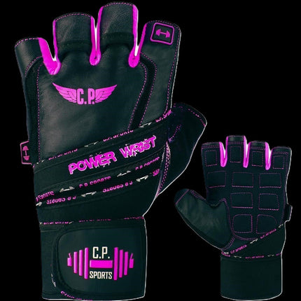 SEO. Fitness Handschuhe Power - Wrist mit Bandage - C.P. Sports - F - 25 - Pink Linkreich