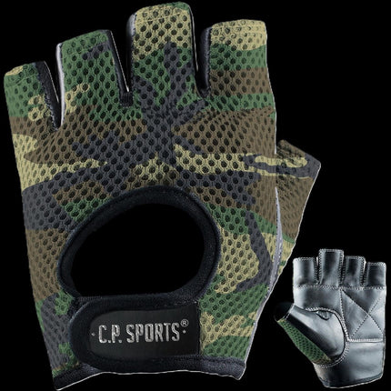 SEO. Fitness Handschuhe - verschiedene Farben C.P. Sports F0 - Camo Olive Grün Linkreich