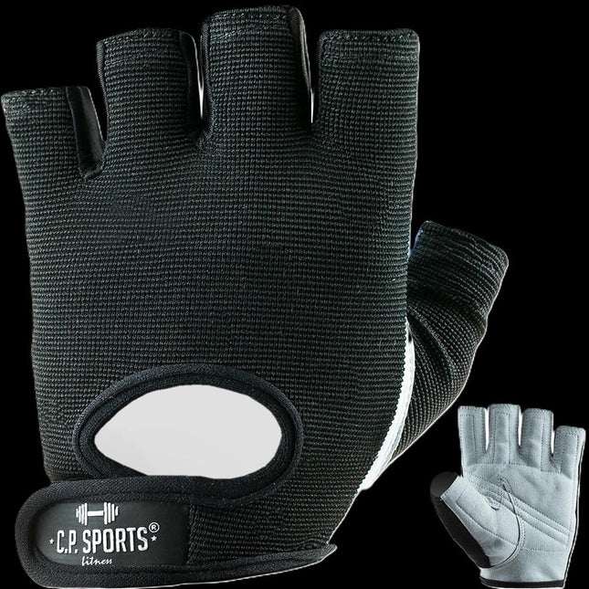 SEO. Fitness Handschuhe - verschiedene Farben - C.P.Sports F4 - Schwarz Linkreich