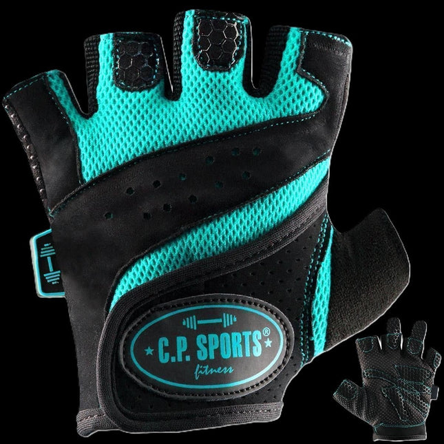 SEO. Fitnesshandschuh / Gym - C.P. Sports - F9 - 3 - Türkis Linkreich
