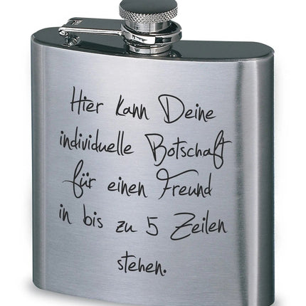 SEO. Flachmann mit Gravur - Linkreich