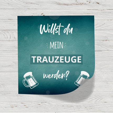SEO. Flaschenetikett Trauzeuge - Geschenk für den Trauzeugen - Linkreich