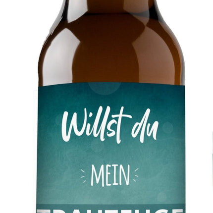 SEO. Flaschenetikett Trauzeuge - Geschenk für den Trauzeugen - Linkreich