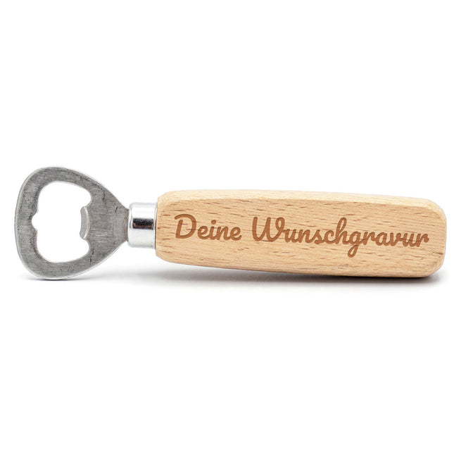 SEO. Flaschenöffner aus Holz mit Gravur - Personalisiert mit Namen - Geschenke für Männer - Linkreich